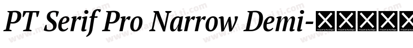 PT Serif Pro Narrow Demi字体转换